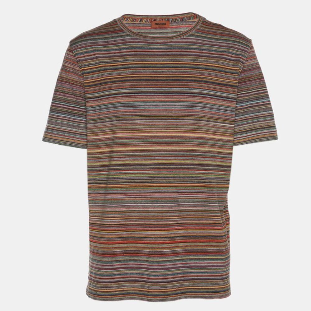Missoni Multicolor Stripe Jersey T-Shirt S
